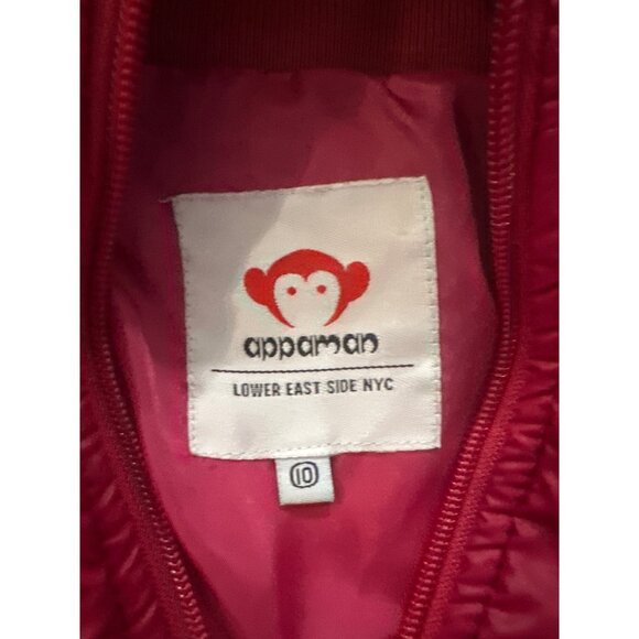 Appaman Burgundy Hooded Puffer Jacket Size 10 For Kids With Quilted Design & Zip - Picture 12 of 14